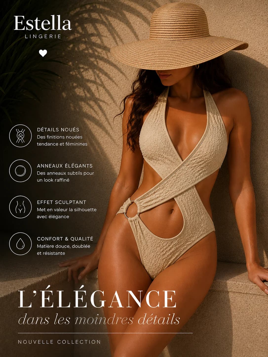 Maillot une pièce Sable